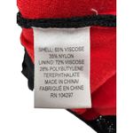 Milly  Black‎ Red Pointelle Lace Long Sleeve Puff Shoulder Bodycon Dress M Photo 5