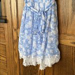 Disney Alice in Wonderland Colleen Atwood Blue Floral Mini Dainty‎ Dress Large Photo 4