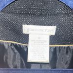 Worthington Dressy Long Pea Coat. Size 12. Black With Gold Stitching. EUC Photo 4