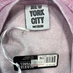 White and Purple Oversized Long Sleeve Sweatshirt Size M Photo 1