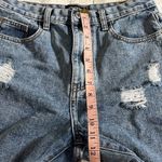 Pretty Little Thing  Vintage Wash Distressed Longline Shorts Size 6 NWT Photo 8