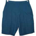 Lululemon Womens Long Story Short Poseidon Blue Pleated Bermuda Shorts Sz 2 NWOT Photo 0