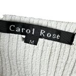 Carol Rose White Ribbed Stretch Knit Tank Top M | Y2K Minimalist Clean Basic Photo 4