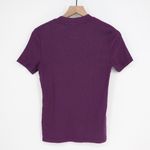 American Giant Ribbed Crewneck Short Sleeve T Shirt Purple Size S Made in USA Photo 4