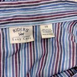 Riders By Lee  Multicolor Striped Button Down Shirt size 1X Photo 3
