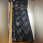 ZARA  Pants  Floral Velvet Boho Wide leg  Size  Small Photo 13