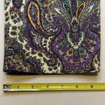 J.Crew  City Fit 12W Purple Paisley Stretch Low Rise Colorful Ankle Trousers Crop Photo 7