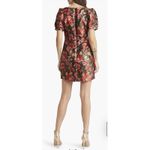 Adelyn Rae  Claris Mini Dress Pink Black Floral Puff‎ Sleeve Party Size Medium Photo 1