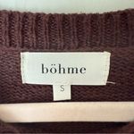 Things Between Boheme Elvie Brown & White Floral Knit Vest Overlay Midi Dress S Photo 6