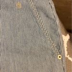 Levi's  High Waist Striped Shorts Sz 16 plus Blue White summer casual stripes Photo 7