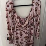 Aritzia Sunday Best Delilah Longsleeve Dress Pink Floral Photo 7