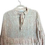 Karlie Tiered Flutter Tunic Dress Womens Medium Multicolor Print Fairy Gauze Photo 1