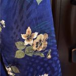 Anthropologie EUC  Hutch Juliet Faux Wrap
Dress Blue Floral Size 14 Photo 7
