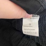 Romantic Goth Black Scrunched Cropped Flare Sleeve Bow Detail Top S Photo 6