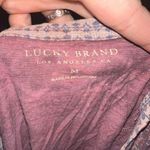 Lucky Brand  M southwest pink & blue scoop neck top Photo 2