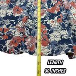 Pact Brush Floral Currant Fit & Flare Midi Party Dress Medium Photo 6