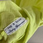 Rag and Bone  Lime Yellow Scoop Tee Extra Small Photo 3