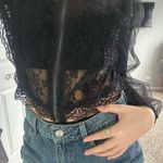 Forever 21 Black Corset Lace Top Photo 1
