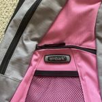 Embark One Shoulder Backpack Bag Like New Grey Pink Carryall Travel School Pack Photo 2