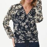 Lounge The Muses  knit floral printed long sleeve top women plus size 3X Photo 0
