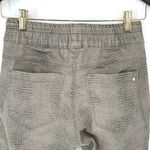 Bevy Flog Shely Original Pant Silver Sage Gray Snakeskin Print Cotton Size 24 (2 Green Photo 4