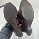 Gianni Bini Croc Embossed Multi-Color Slingback Wedge Sandal Heels Size 8.5 Photo 3