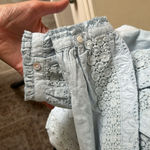 Sundance Mirabelle Eyelet Cotton western embroidered button down Top blouse Sāāā Photo 10