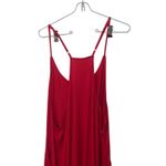 Women's XL Red Wide Leg Jumpsuit Baggy Hot Shot Strappy Photo 5