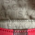 Isaac Mizrahi Red Leather Women's Shoulder Bag w East/west pockets Front Pocket Photo 4