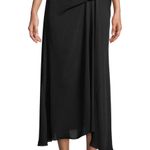Theory silk side drape maxi skirt Photo 4
