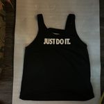 Nike  Women’s Dri-Fit Breathe Elastika Tank BQ5802-010 Black/White S Activewear Photo 2