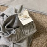 Set Crop Top Shorts High Waisted Pants Loose Pants Track Pants Tank Top Bustier Mock Neck Blouse Gray Photo 5