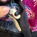 Free People Vintage  Y2K Butterfly Floral Boho Black & Pink Women's Top Size XS Photo 11