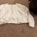 ZARA  small white blouse open back Photo 2