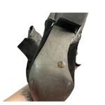 BCBGeneration Ankle Boots Women's 6 Black Silver Suede Low Heel Photo 4