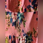 Xhilaration  Pink and Blue Floral Maxi Dress cottagecore coastal cowgirl ruffles Photo 8