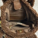 ASPEN Brown Quilted Mini Bag with Sherpa Accents Photo 6