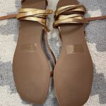 Steve Madden Metallic Gold Wrap Sandals Photo 3