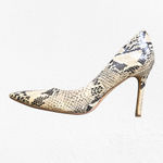 Sam Edelman Hazel Snakeskin Leather Pointed Toe Stiletto Heels 4 in Heels Size 8 Photo 5