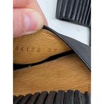 Coclico Oohlala Natural Wood Heel Black Leather Slide Sandals 37 Size 6.5 Photo 8