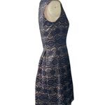 Vince Camuto  dress size 2 NEW black scalloped sequined lace cocktail dress Photo 2