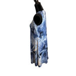 Chicos 0 US Small‎ Blue Abstract Reptile Print Sleeveless Dress Lace Photo 4