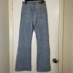 Levi's  premium ribcage split flare leg medium wash jeans high waist size US 28 Photo 4