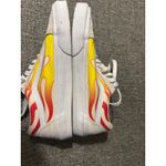 Vans Old Skool Flame Custom Shoes Unisex Cream Yellow Red Fire Size 6.5 EUC Photo 5