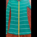 BCBGMAXAZRIA BCBGMazazria Green Stripe Shirt Size M Photo 5