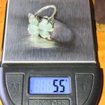 Genuine Aquamarine Sterling Silver Ring Size 8 Photo 8