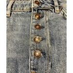 Free People  We‎ The Free Breezy A Line Denim Button-fly Mini Skirt Boho Chic 28 Photo 5