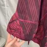 Vintage B.L.E.U. Women's maroon soft cuffed sleeve beaded jeweled button jacket Size L Photo 1