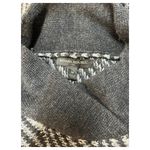 Banana Republic Sweater Womens M Cape Poncho Wool Blend Mock Neck Striped Black Photo 11