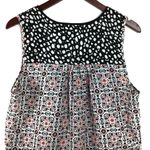 Black Rainn  sleeveless Hi-low  colorful top Photo 7